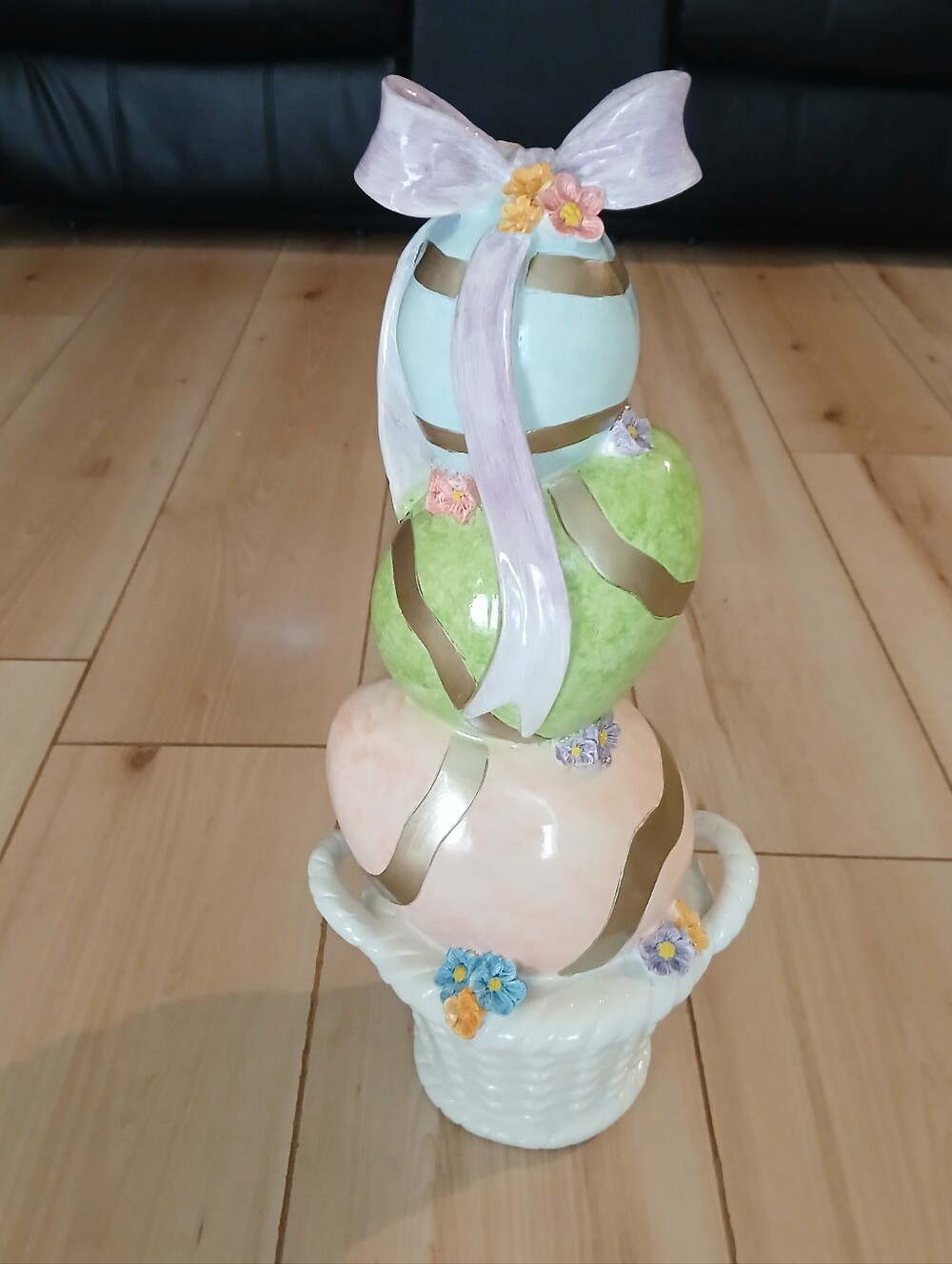 Valerie Parr Hill Adorable Easter Egg Baskets With Pastel Colors Ceramic Decor